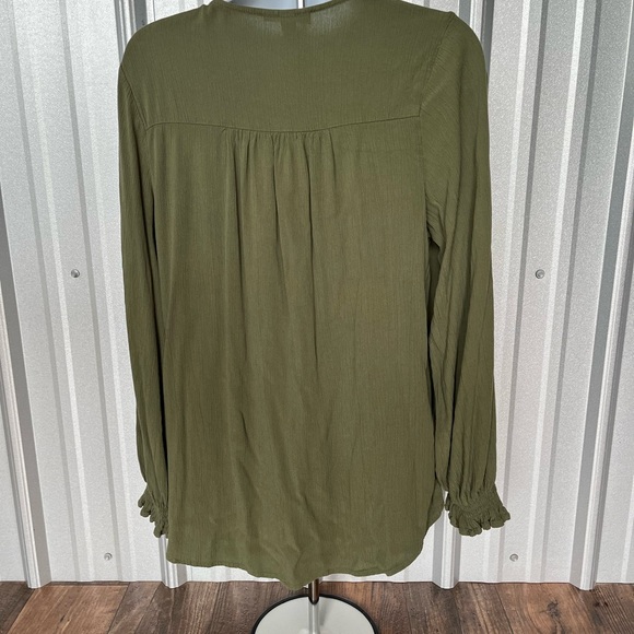 WOMENS Knox Rose Boho Peasant Crinkle Gauze Blouse Size Small - Picture 2 of 3